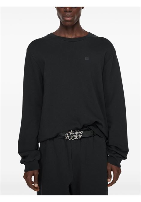 felpa girocollo unisex nera ACNE STUDIOS | CI0187900